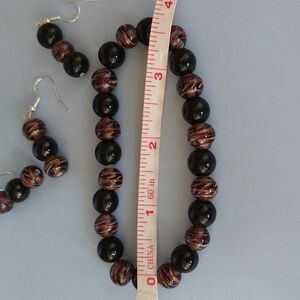 Bracelet earrings set